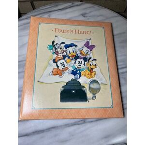 VTG NOS Hallmark Disney Baby Mickey and Friends Photo Album Babys Here 4x6 8p